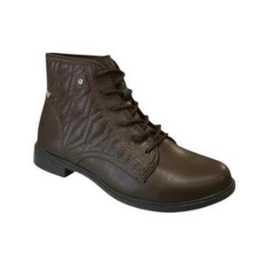 Imagem de Bota Coturno Feminino Mississipi Marrom Escuro J0802-0002-Feminino