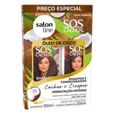 Imagem de Sl kit sos cacho sh 300ml+cond 200ml oleo de coco - Salon Line