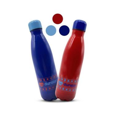 Imagem de Kit 2 Garrafa Térmica 500ml Aço Inox Duralar Cores Variadas