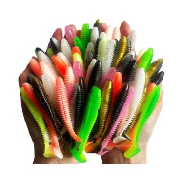 Imagem de Iscas De Pesca De Silicone Macio 1-100PCS, Iscas Artificiais Wobbler, 