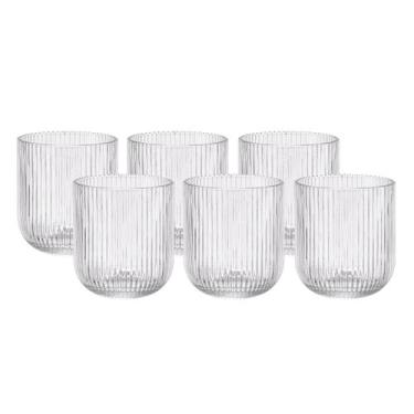 Imagem de Jogo 6 Copos Vidro 270ml Sleek Copo Água Suco Bebidas Bar Cozinha - Mi