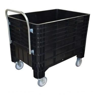 Imagem de Carrinho Caixa Lixeira para Condomínio Caixa 1030 372L para Coleta de Resíduos 300KG em...