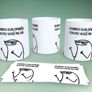 Imagem de Caneca de Porcelana Flork Frases Estampa 33 para Bebidas Quentes com Estampa Durável Co...