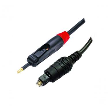 Imagem de Cabo Fibra Óptica Toslink NWT Universal para Áudio Digital com Mini Plug 5 mm 1,5M Conectividade Preto