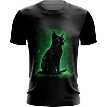 Imagem de Camiseta Dryfit de Gato Oráculo Hacker Binário Mat 3 - Kasubeck Store®