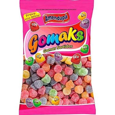 Imagem de Bala Goma Amendupã Sabor Frutas 1kg Jujuba Gelatina Cores So