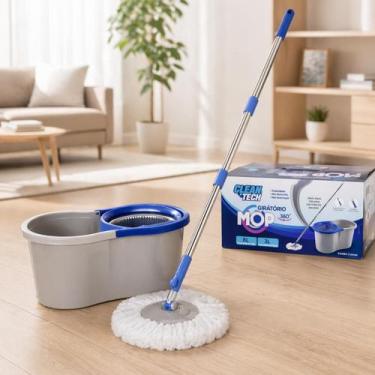 Imagem de Mop Giratório 360º com Balde Duplo e Sistema de Limpeza Prático Sortid