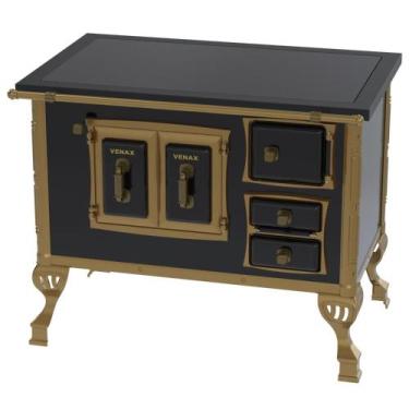 Imagem de Fogao a Lenha Venax GII n 2 Colonial Premium Preto, SAIDA ESQUERDA