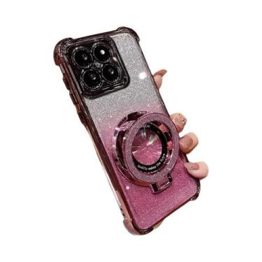 Imagem de Capa De Telefone Com Suporte Para Anel Brilhante Para MOTO G86 G56 G66