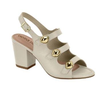 Imagem de Sandalia beira rio salto bloco ref 8280.695.9569 feminino, 38, Branco 