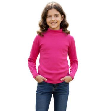 Imagem de Blusa Térmica Infantil de Pelinho Inverno Gola Alta Inverno - - anjo d
