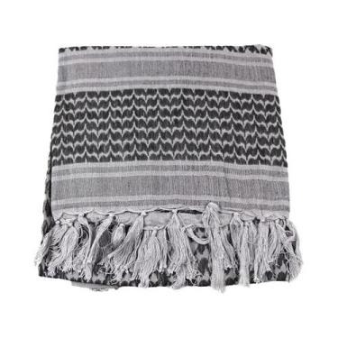 Imagem de Cachecol Keffiyeh Shemagh de Algodão - Unissex, À Prova de Vento, para