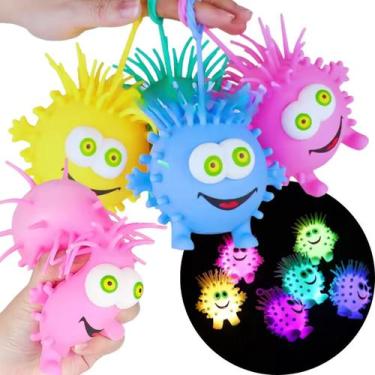 Imagem de Brinquedo de Apertar Zoiudo Bolinha Colorida Relaxante Anti Stress - T