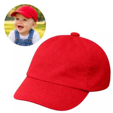 Imagem de Boné Infantil para Bebê 100% Algodão Ajustável e Proteção Solar (1 Und