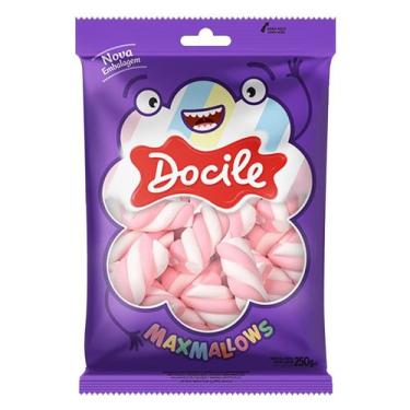 Imagem de Maxmallows Docile Twist Rosa e Branco 220g
