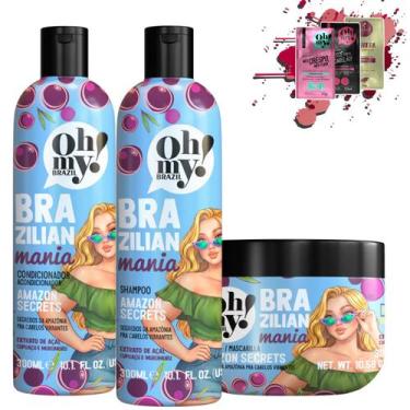 Imagem de Kit Oh My! Sh Cond Másc 300 Amazon Secrets Brazilian Mania