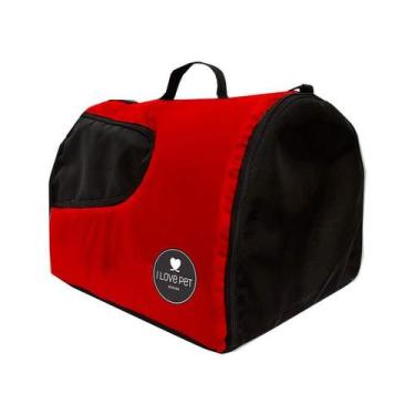 Imagem de Bolsa de Transporte I Love Pet Design para Cães Vermelha - Tamanho P