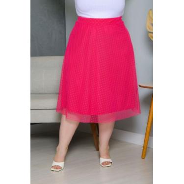 Imagem de Saia de Tule Poa Tendência Moda Feminina Plus Size P ao G4 - LKG MODAS