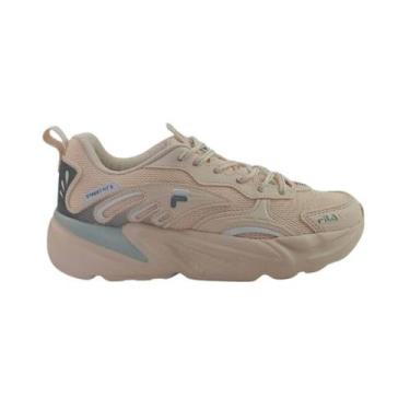 Imagem de Tênis Feminino Fila 1295357 Street Fit 2, Roseclaro, Cinzagelo, Branco