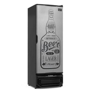 Imagem de Refrigerador Vertical para Cervejas 410 Litros  Porta Cega em Aço Inox