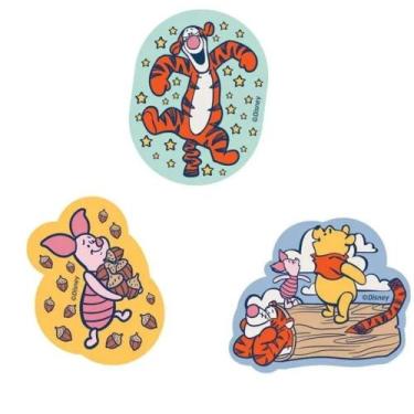 Imagem de Borracha Decorada Ursinho Pooh Diferentes Formas Unidade ou Kit - Leo&