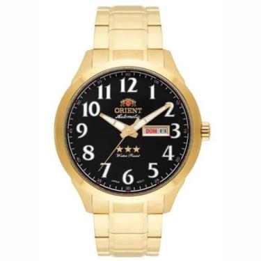 Imagem de Relógio Orient Masculino Automático Dourado - 469GP074F P2KX
