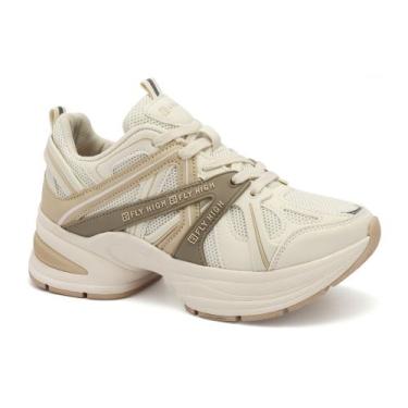 Imagem de Tênis Ramarim Casual Sneaker Feminino Chunky 2581131, 37, Coconut