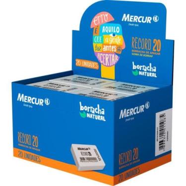 Imagem de Borracha Branca 20 Record Branca CX.C/20 - Mercur