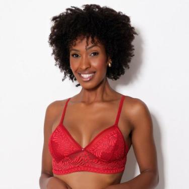 Imagem de Sutiã Carol Tule Rendado Cor:RubiTamanho:GG - Da Rosa Lingerie, Rubi, 
