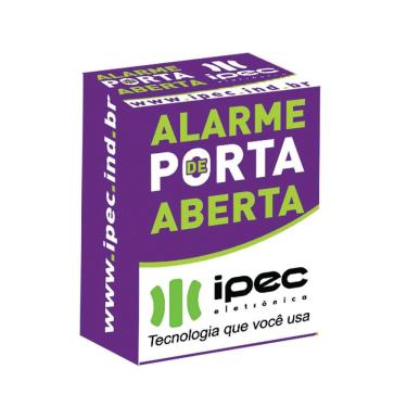 Imagem de Alarme de Porta Aberta Ipec para Monitorar 1 Acesso com Sirene Interna e Led e Saída Auxiliar