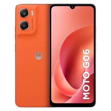 Imagem de Smartphone Motorola Moto G06 XT-2535-2 4GB 256GB Câmera 48MP Dual SIM Tela 6.88 Laranja