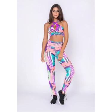 Imagem de Conjunto de top sem bojo e calça legging - DLK