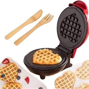 Imagem de Super Máquina Waffle Mini Profissional Antiaderente 110v, 110V