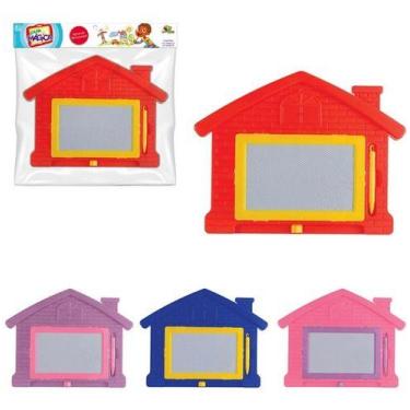 Imagem de Lousa Mágica Magnética Infantil Com Caneta Casa Casinha Cor Sortida - 