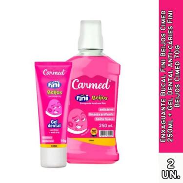 Imagem de Enxaguante Bucal Fini Beijos Cimed 250ml + Gel Dental Anti-cáries Fini