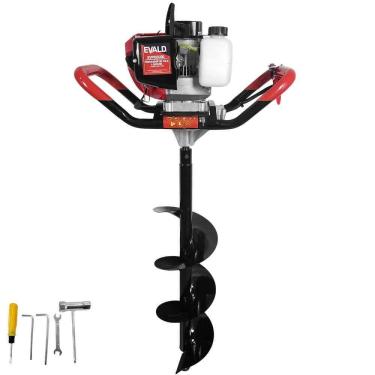 Imagem de Perfurador de Solo a Gasolina 52CC EVP52X200 com Broca 200MM X 800MM 2,2 HP Evald