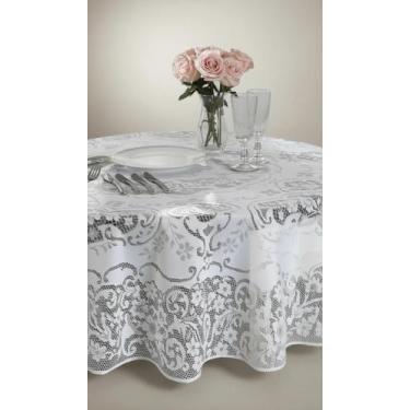 Imagem de Toalha de Mesa Redonda Renda 1,60m - Congratulations Store