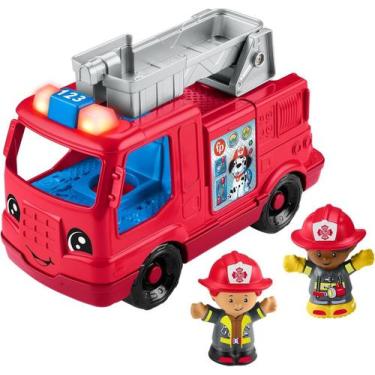 Imagem de Caminhão De Bombeiro Little People Com Luz e Som - Mattel HYP41