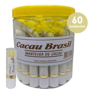 Imagem de Manteiga De Cacau Protetor Labial Em Bastão - 60 Unid. Pote - Cacau Br