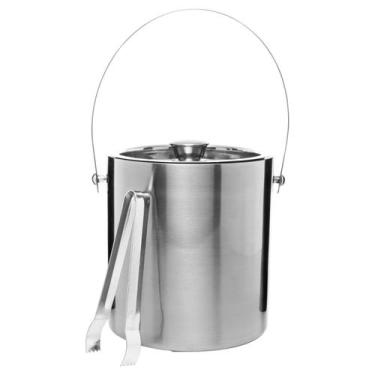 Imagem de Balde De Gelo De Aço Inox Old Fashioned Wolff