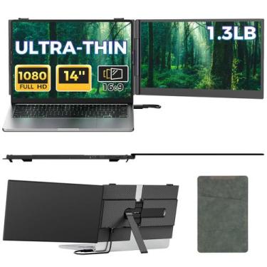 Imagem de Monitor Portátil Redalf 14" FHD IPS Ultra Fino 0,4 cm 0,6 kg