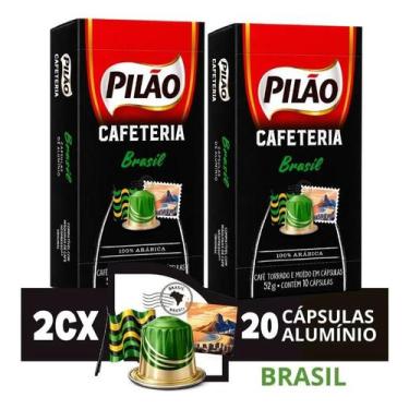 Imagem de Kit 20 Cápsulas Nespresso Pilão Cafeteria Espresso Brasil