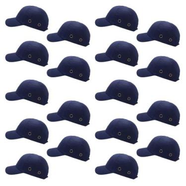 Imagem de Bone Capacete EPI Kit 18 Uni Obra Construcao Casquete Seguranca Trabal
