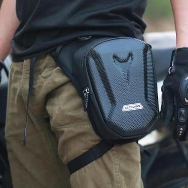 Imagem de Bolsa Lateral Rígida Para Perna De Moto, Pochete Para Celular, Bolsa D