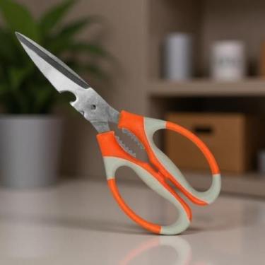 Imagem de Tesoura de Cozinha para Aves e Frango Aço Inoxidável 21,3cm - Genérico