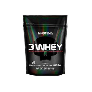 Imagem de 3 Whey (837G) Refil - Sabor Baunilha, Black Skull