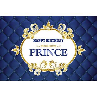 Imagem de Yeele Fundo de 2,1 x 1,5 m para fotografia Prince Birthday Backdrop Party Decoração Banner Adulto Bebê Menino Menina Retrato Foto Cabine Filmagem Estúdio Vinil Adereços