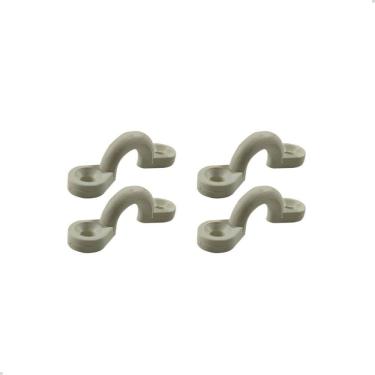 Imagem de Alça Plástica Porta Defensa Branca 5mm Barco Defensa Kit C/4