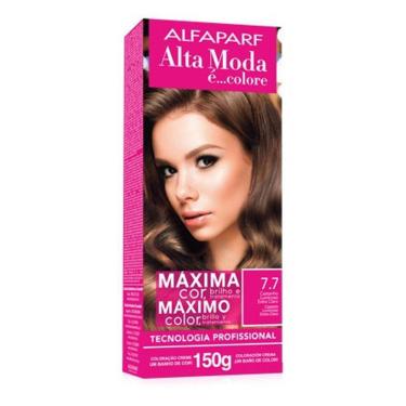Imagem de Tintura Alta Moda Kit Color 7.7  Louro Castanho Luminoso Extra Claro 150G