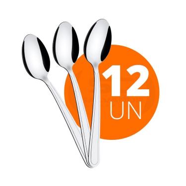 Imagem de KIT - 12 Colheres de Sopa Búzios em Aço Inox CIBAG - Tramontina 23763000